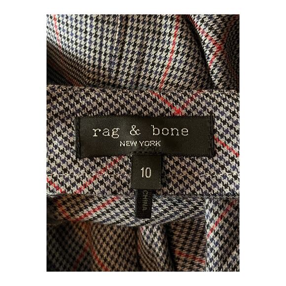 Rag & Bone Skirt Amber Plaid Silk gray size 10 - Picture 6 of 8